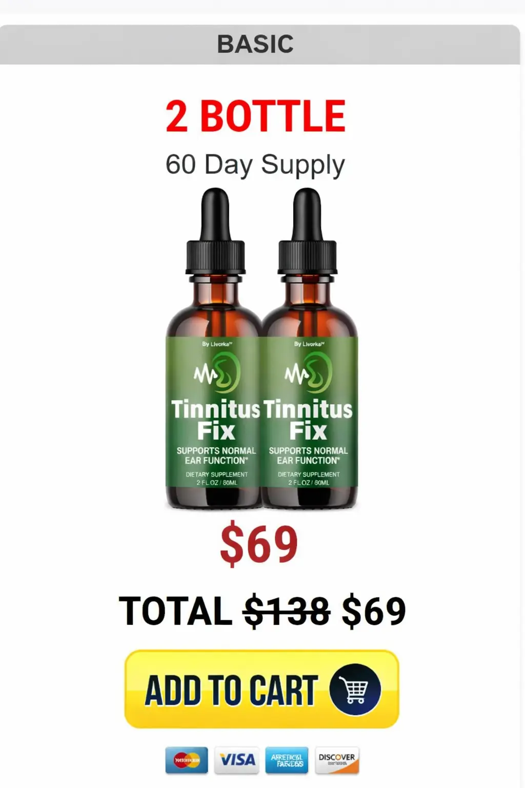 Tinnitusfix 2 Bottle